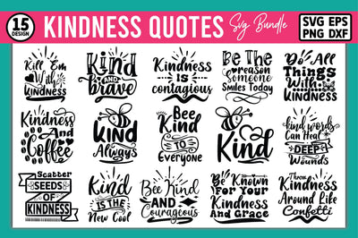 kindness Quotes SVG Bundle SVG Ariyan 