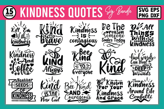 kindness Quotes SVG Bundle SVG Ariyan 