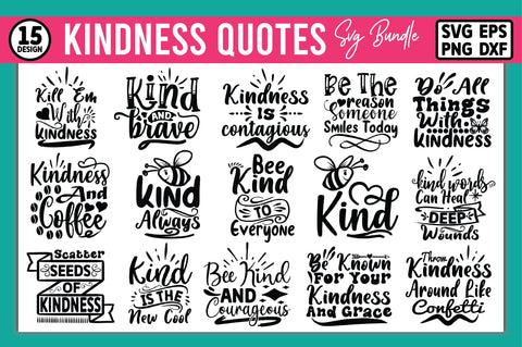 kindness Quotes SVG Bundle SVG Ariyan 