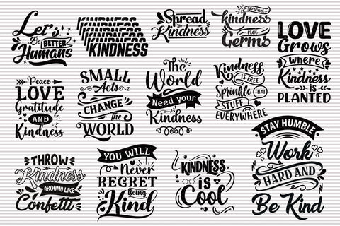Kindness Quotes SVG Bundle SVG Paper Switch 