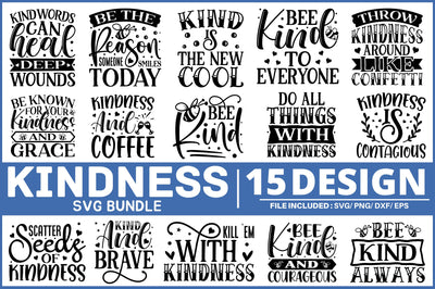 Kindness Quotes SVG Bundle SVG Regulrcrative 