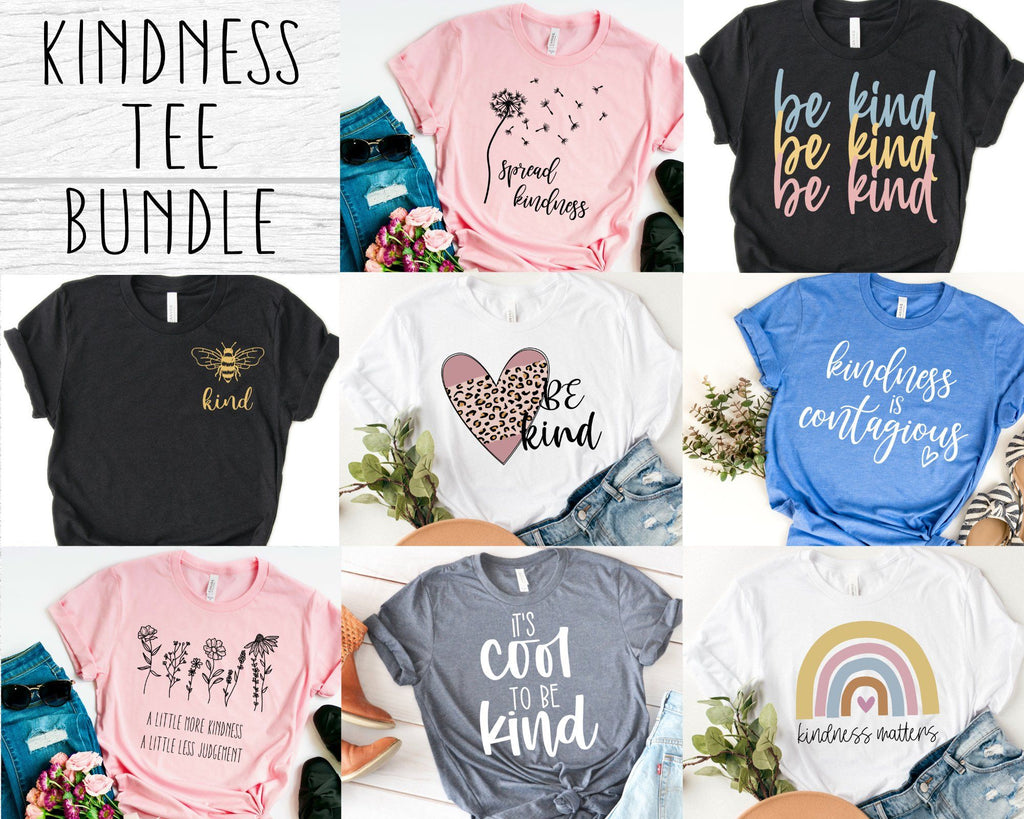 Kindness SVG Bundle - Be kind shirt SVG for Cricut - Spread kindness ...