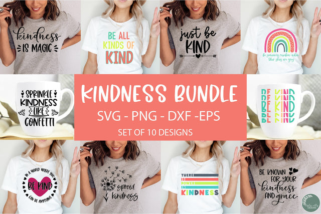 Kindness SVG Bundle-Quote Bundle SVG Linden Valley Designs 