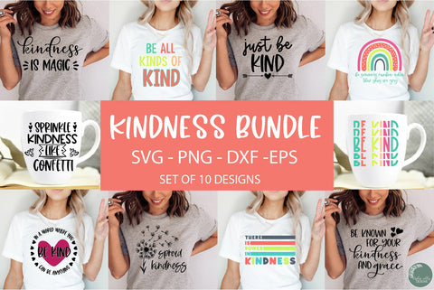 Kindness SVG Bundle-Quote Bundle SVG Linden Valley Designs 