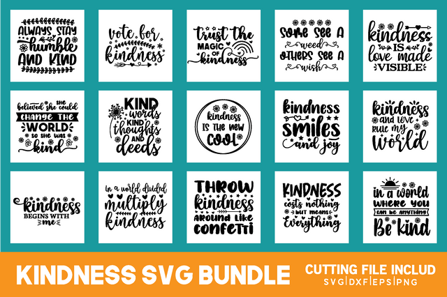 Kindness Svg Bundle SVG md faruk hossain 