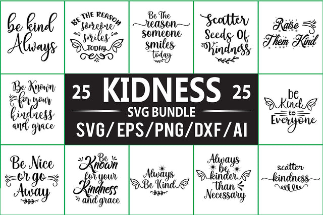 Kindness SVG Bundle SVG nirmal108roy 