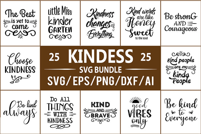 Kindness SVG Bundle SVG nirmal108roy 