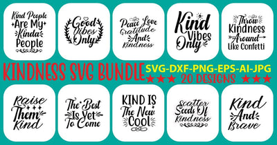 Kindness SVG Bundle SVG Syaman 