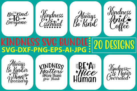 Kindness SVG Bundle SVG Syaman 