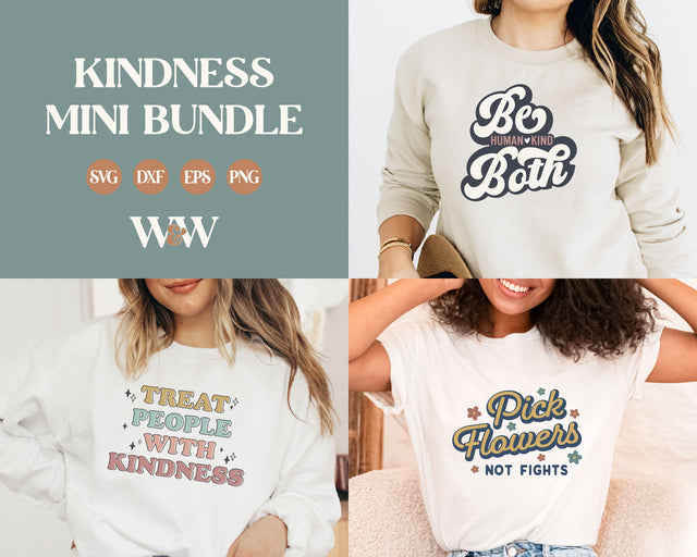 Kindness SVG Bundle SVG Wood And Walt 