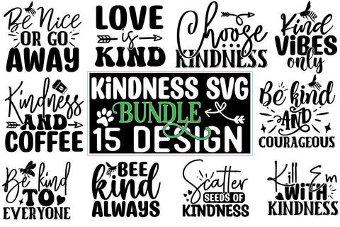 Kindness SVG Design Bundle SVG CraftingStudio 