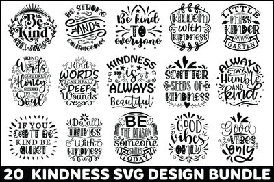 Kindness Svg Design Bundle SVG Creativeart88 