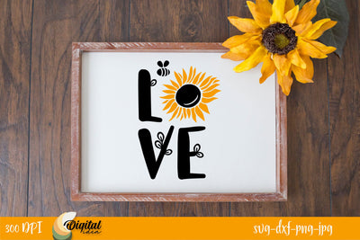 Kindness&Love | Honey&Hive | Bee Cute&Funny Quotes | Bee Photo Frames SVG Evgenyia Guschina 