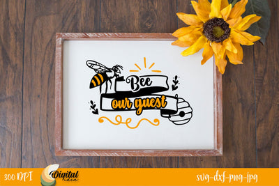 Kindness&Love | Honey&Hive | Bee Cute&Funny Quotes | Bee Photo Frames SVG Evgenyia Guschina 