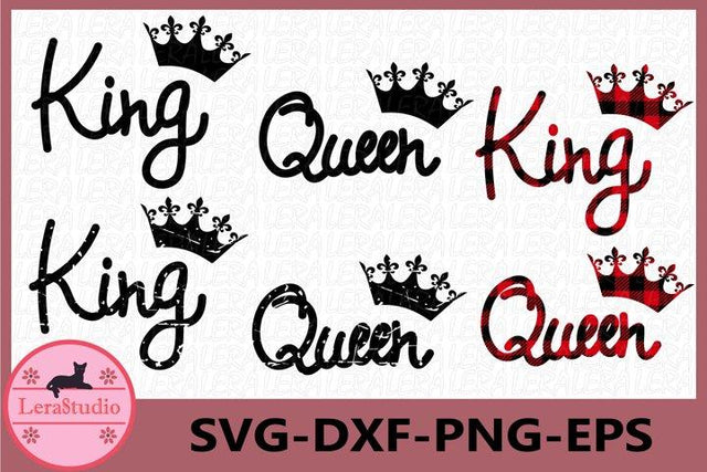 King and Queen Svg SVG Lerastudio 