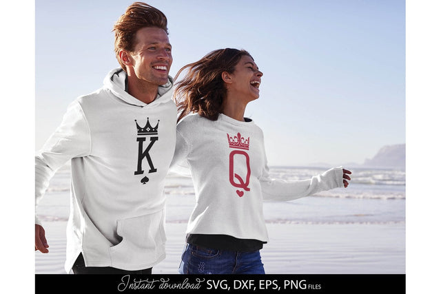 King and Queen SVG, Valentines Day SVG, Just Married SVG, King SVG, Queen SVG, PNG SVG March Design Studio 