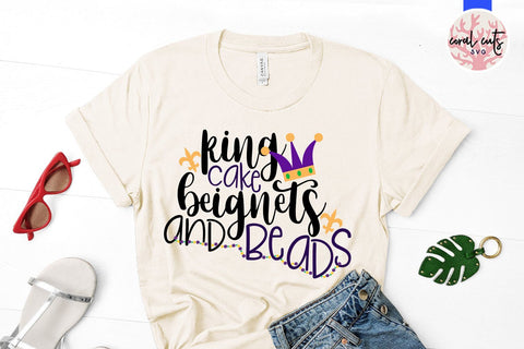 King Cake And Beads - Mardi Gras SVG EPS DXF PNG SVG CoralCutsSVG 