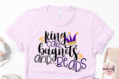 King Cake And Beads - Mardi Gras SVG EPS DXF PNG SVG CoralCutsSVG 