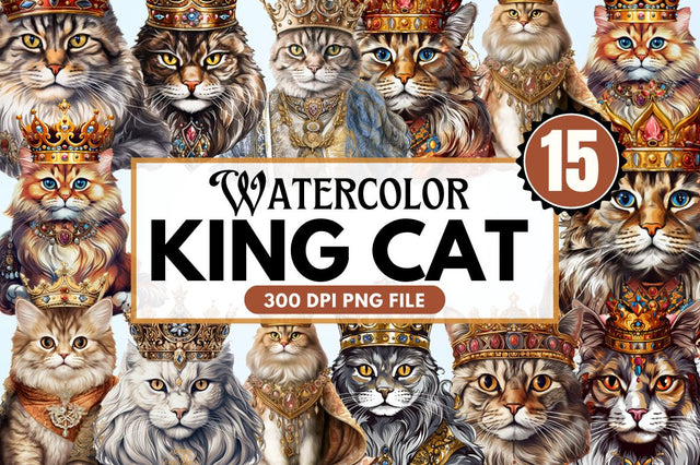 King Cat Sublimation Clipart Sublimation Regulrcrative 