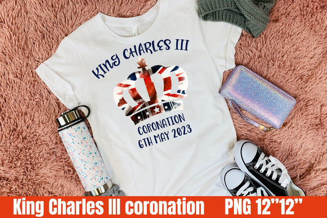 King Charles III Coronation PNG Sublimation Helga Art 