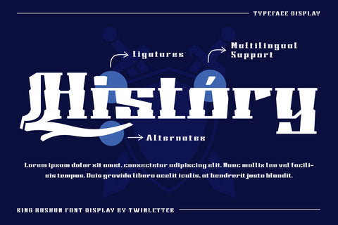 KING HOSHUN | Display Hero Font Font twinletter 