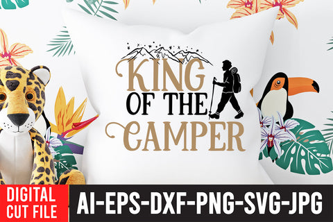 King of the Camper SVG Cut File , Camping SVG Bundle SVG BlackCatsMedia 