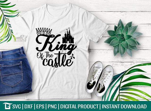 King Of The Castle Svg Cut File, Castle Svg, Summer Svg, Vacation Svg, King Svg, Tshirt Design, SVG ETC Craft 