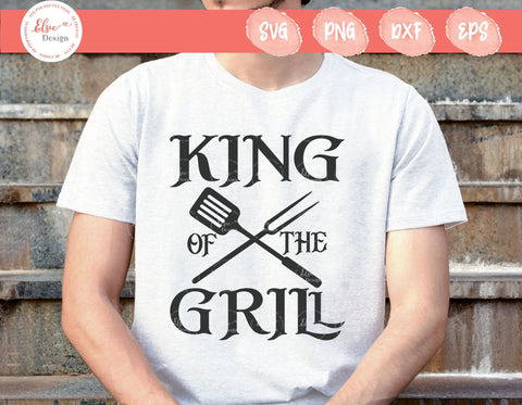 King Of The Grill - SVG, PNG, DXF, EPS SVG Elsie Loves Design 