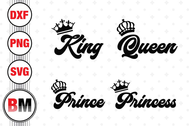 King, Queen Family SVG, PNG, DXF Files SVG BMDesign 