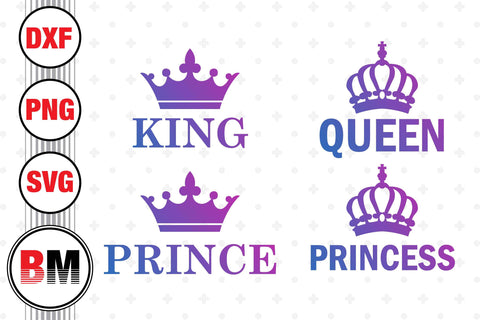 King, Queen Family SVG, PNG, DXF Files SVG BMDesign 