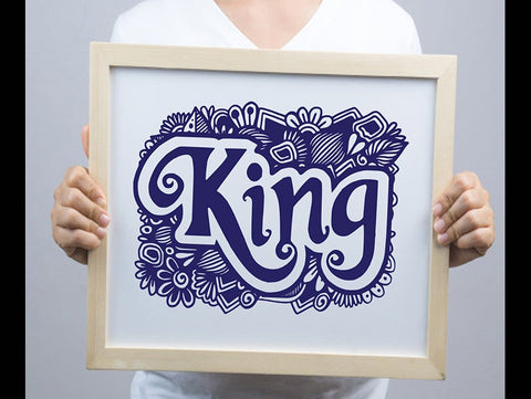 King Queen Wedding sign Board SVG Johan Ru designs 