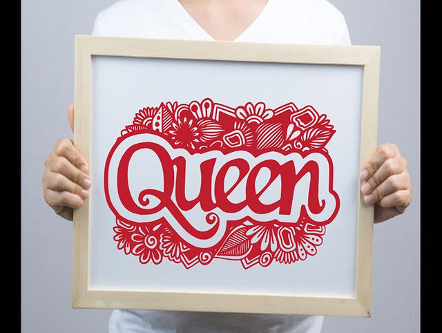 King Queen Wedding sign Board SVG Johan Ru designs 