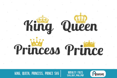 King Svg Queen Svg Princess Svg Prince Svg SVG Pinoyart Kreatib