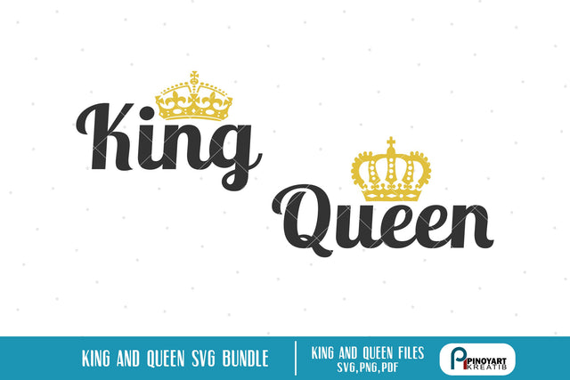 King Svg Queen Svg SVG Pinoyart Kreatib 