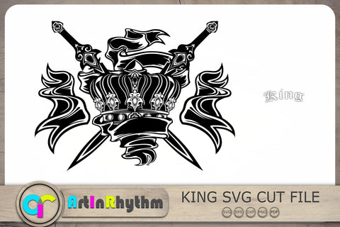 King Svg, Royal Svg, Crown Svg, Medieval T- Shirt design SVG Artinrhythm shop 