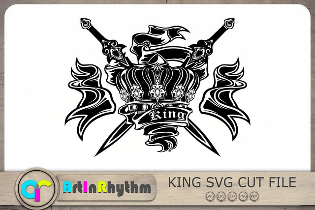 King Svg, Royal Svg, Crown Svg, Medieval T- Shirt design SVG Artinrhythm shop 