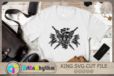 King Svg, Royal Svg, Crown Svg, Medieval T- Shirt design SVG Artinrhythm shop 