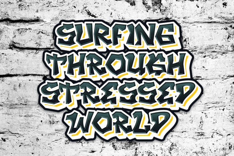 KINGER - Display Graffiti Style Font Font twinletter 