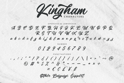 Kingham - Script Font Font Alpaprana Studio 