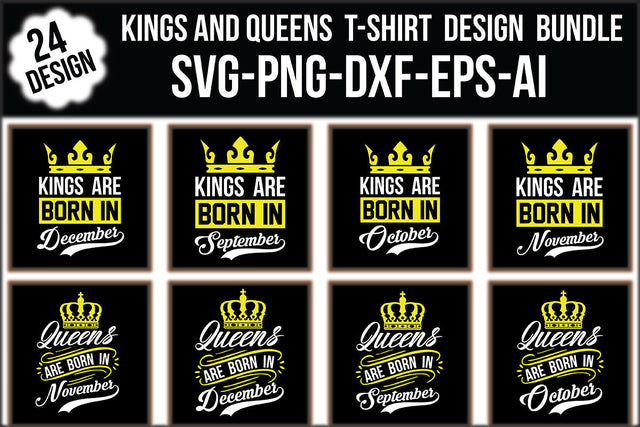 Kings And Queens SVG Design Bundle SVG Rupkotha 