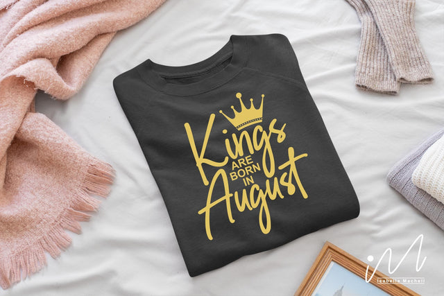 kings are born in August, svg, birthday boy t shirt, birthday king t shirt, kings birthday svg,Birthday boy t shirt svg, Happy birthday svg, birthday cricut,birthday svg, birthday baby svg, gift for birthday SVG Isabella Machell 