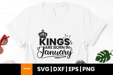 Kings are born In birthday bundle SVG Maumo Designs 
