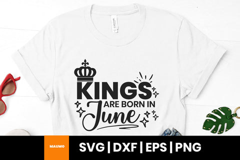 Kings are born In birthday bundle SVG Maumo Designs 