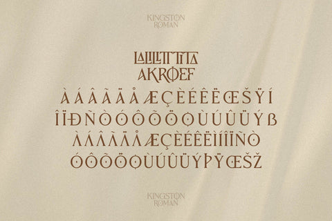 Kingston Roman Typeface Font Storytype Studio 