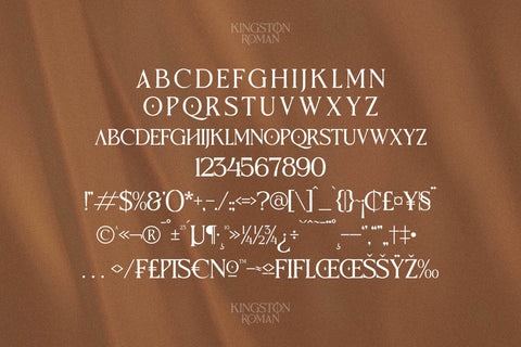 Kingston Roman Typeface Font Storytype Studio 