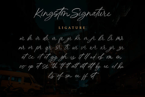 Kingston Signature - Stylish Script Font Font Alpaprana Studio 
