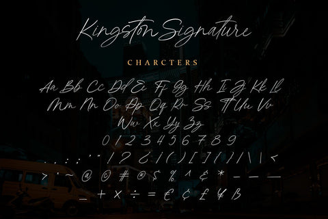 Kingston Signature - Stylish Script Font Font Alpaprana Studio 