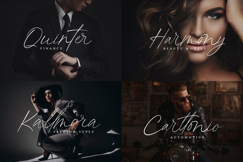 Kingston Signature - Stylish Script Font Font Alpaprana Studio 