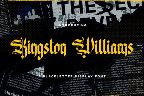 Kingston Williams - Blackletter Font Font StringLabs 