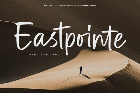 Kinston - Handwritten Font Font Alpaprana Studio 